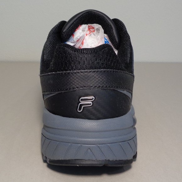 Fila Size 11.5 M MEMORY DECIMUS 7 Black Leather Sneakers New Men's Shoes - Picture 11 of 16